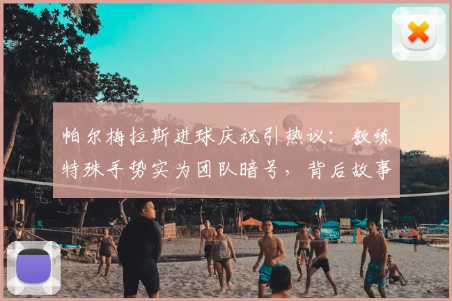 帕尔梅拉斯进球庆祝引热议：教练特殊手势实为团队暗号，背后故事暖心